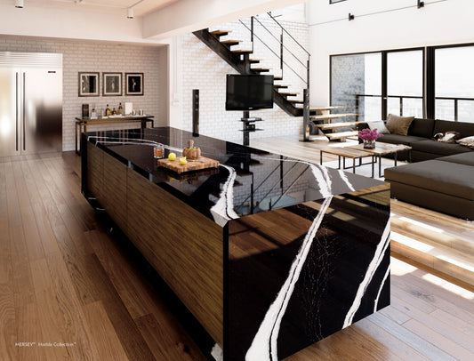 8 Black Quartz Countertops to Make a Bold Statement